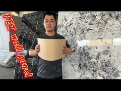 Hochglanz Marmor Bambus Kohle Wandplatte