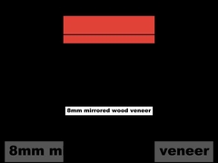 Spiegelwandplatten PVC Bambus Holzkohle Wandplatten Feuchtigkeitsdicht