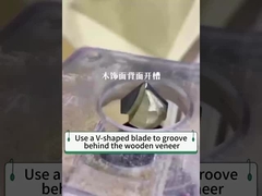 Gruben und Winkelbiegen von Holzfurnierplatten