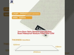 5mm 8mm Gewebe-Bambusholzkohlen-Holzfaserplatte wasserdichtes feuchtigkeitsfestes Soem-ODM