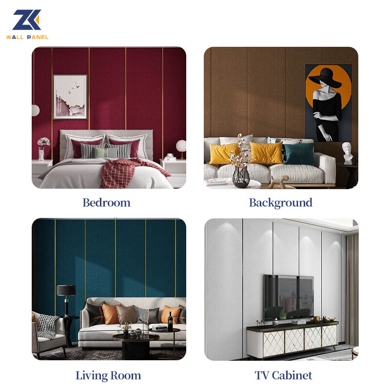 1.22m masern breites Furnierholz-Bambus-Holzkohlen-Gewebe Küchen-Wände PVC-3D