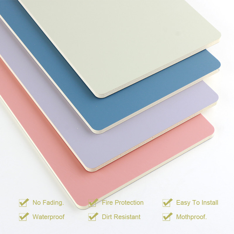 Feuchtigkeitsfeste Haut-Gefühl PVC-Wand-dekorative Furnierholz-Platten