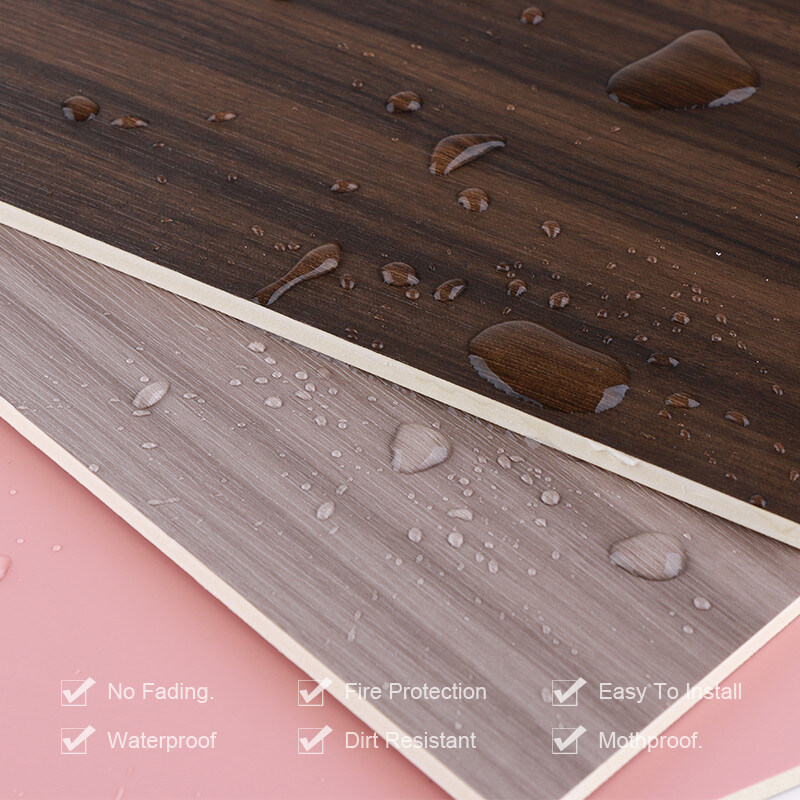 Freundliches feuerfestes dekoratives hölzernes Korn Eco PVCbambusfaser-Wand-Täfelung