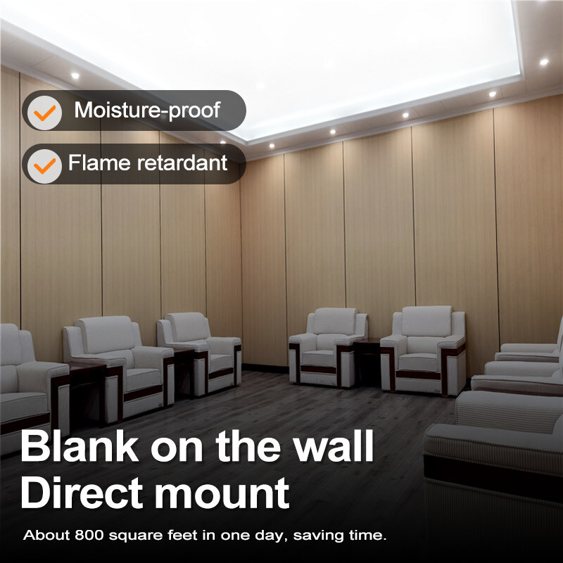 Holzkorn PVC Wandplatte 5 mm Flexible Bambus Holzkohle Dekorationswandplatte