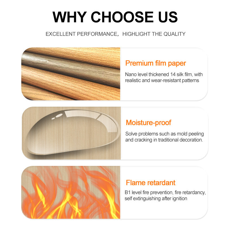 Holzkorn PVC Wandplatte 5 mm Flexible Bambus Holzkohle Dekorationswandplatte