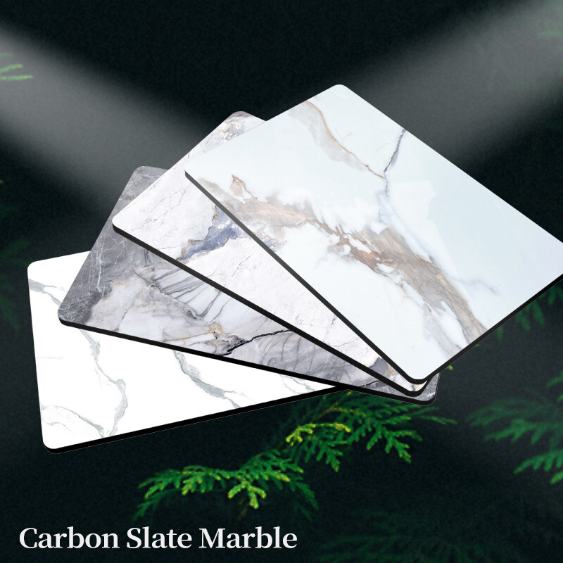 Wasserdicht und leicht zu installieren Marmorholz Veneer-Platten Innendekorationswandplatten Neue Produkte Marmorwandplatten