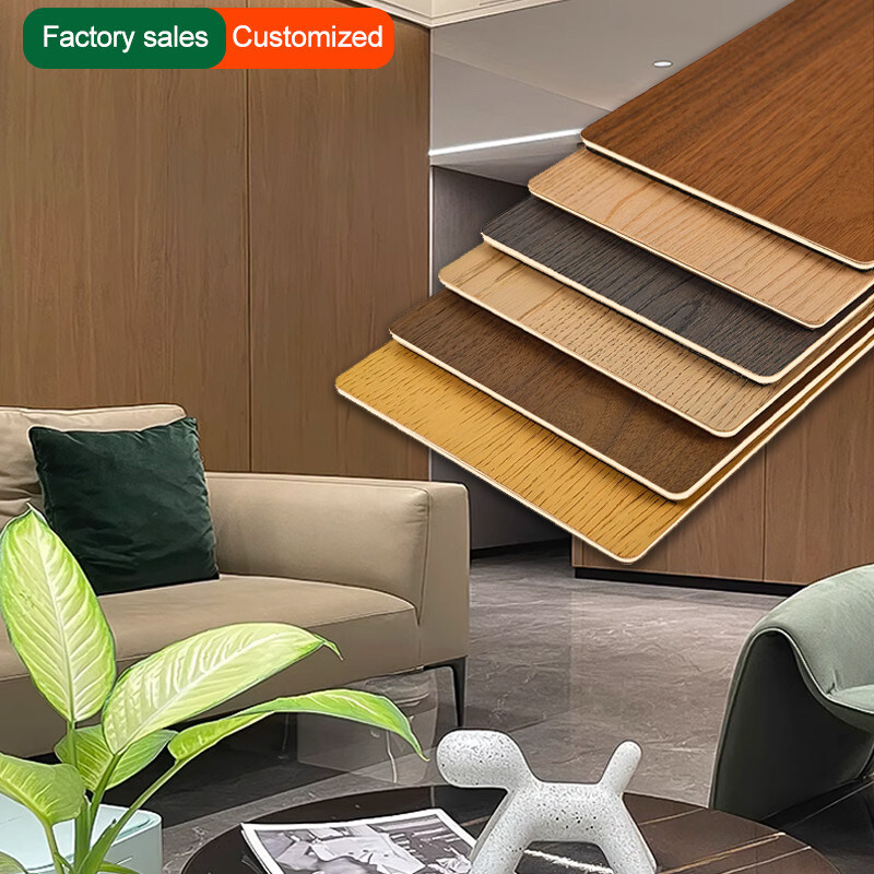 5 mm Holzkorn PVC Wandplatte Flexible Bambus Holzkohle Dekorationswandplatte