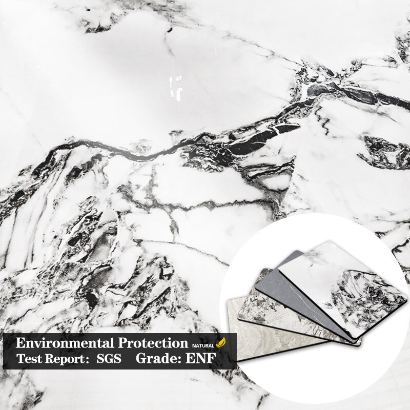 Innenarchitektur Marmorwandplatten Co-extrudiert Bambus Holzkohle Furnier