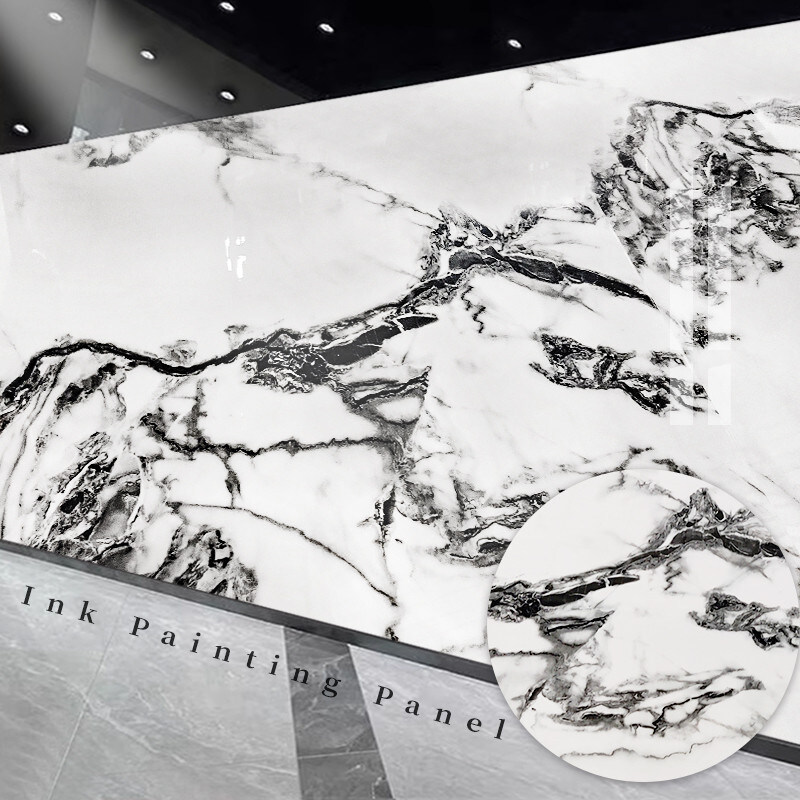 Innenarchitektur Marmorwandplatten Co-extrudiert Bambus Holzkohle Furnier