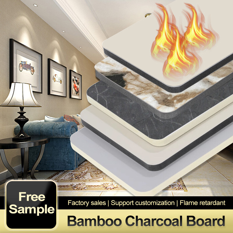 Moderne hochglanzende Marmorplatte Luxus Wanddekoration Bambuskristalltafel