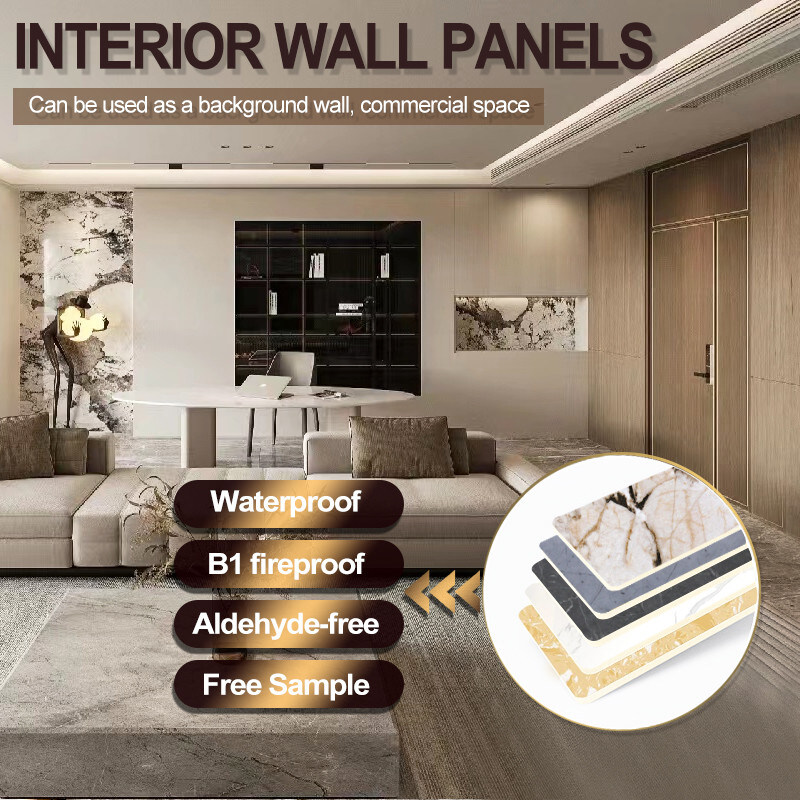 Marmor, Bambus, Holzkohle, Veneer, Innenarchitektur, Wandplatten aus Marmor