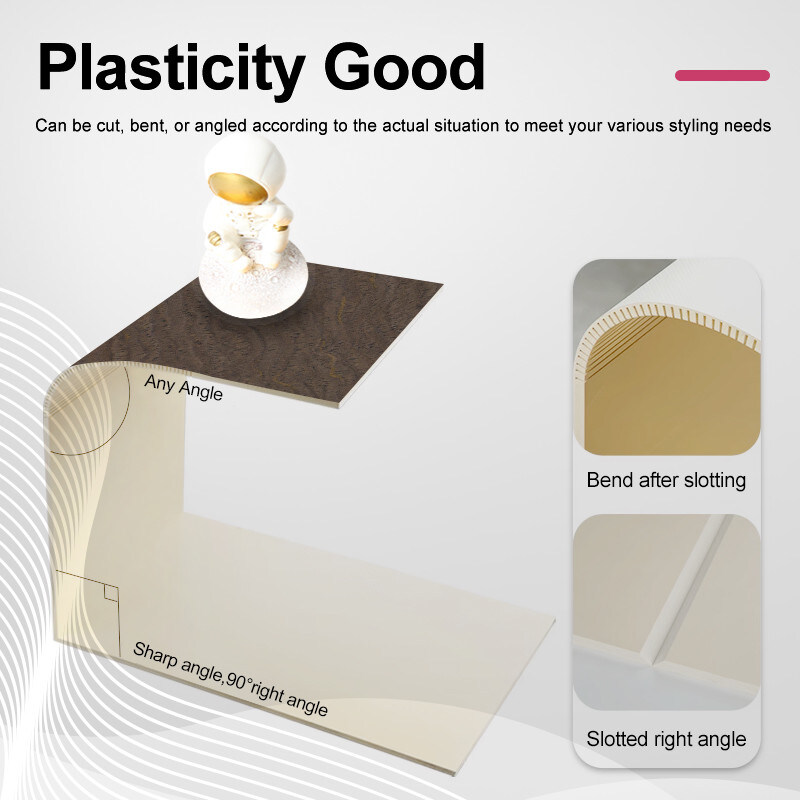 Innenarchitektonische Wandplatten Wasserdicht Holz Getreide Bambus Holzkohle Wandplatte