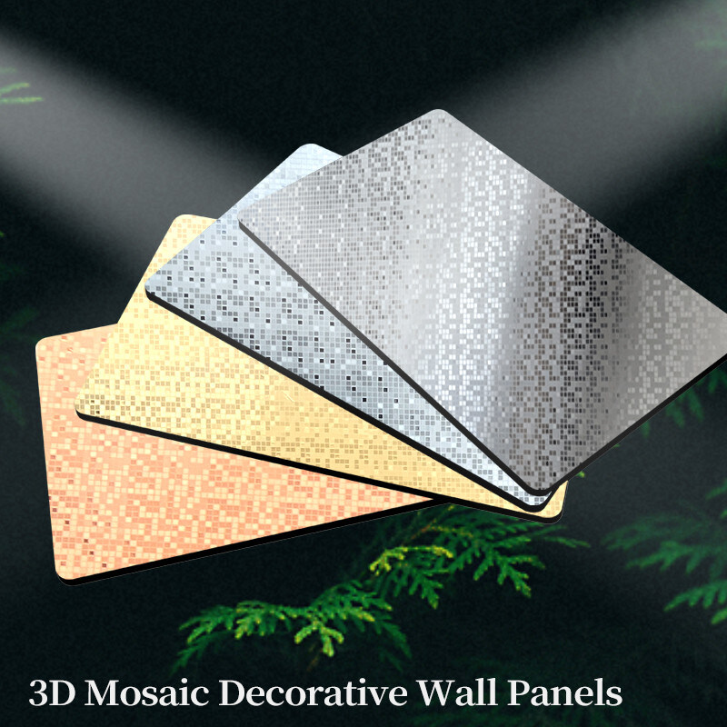Hochwertiges neues Produkt Goldmetallmosaik Bambuskohle Co-extrudiertes Holzfurnier