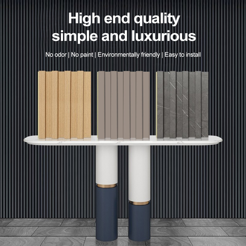 Innenarchitektur WPC Wandplatten 3D Massivholz Grillplatte