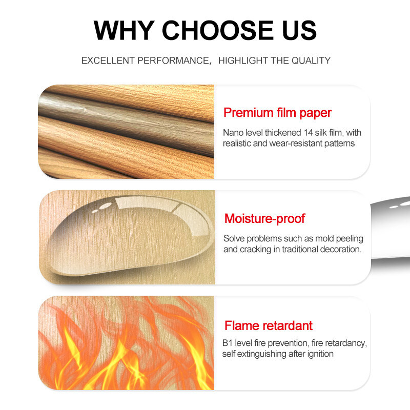 PVC-Dekoration Bambus Holzkohle Metallwandplatte Innenwandplatten mit hoher Dichte