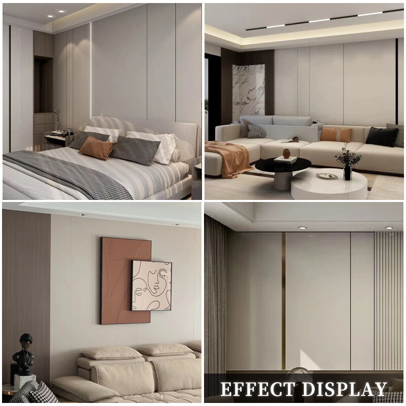 Breite 1.22m PVC-Haut-Gefühl-dekorative Innenarchitektur-Wand-Isolierungs-Platten