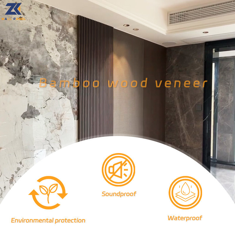 Freundlicher Formaldehyd-freie Marmorinnenausstattungs-Wand-Bambus-Holzkohle Eco