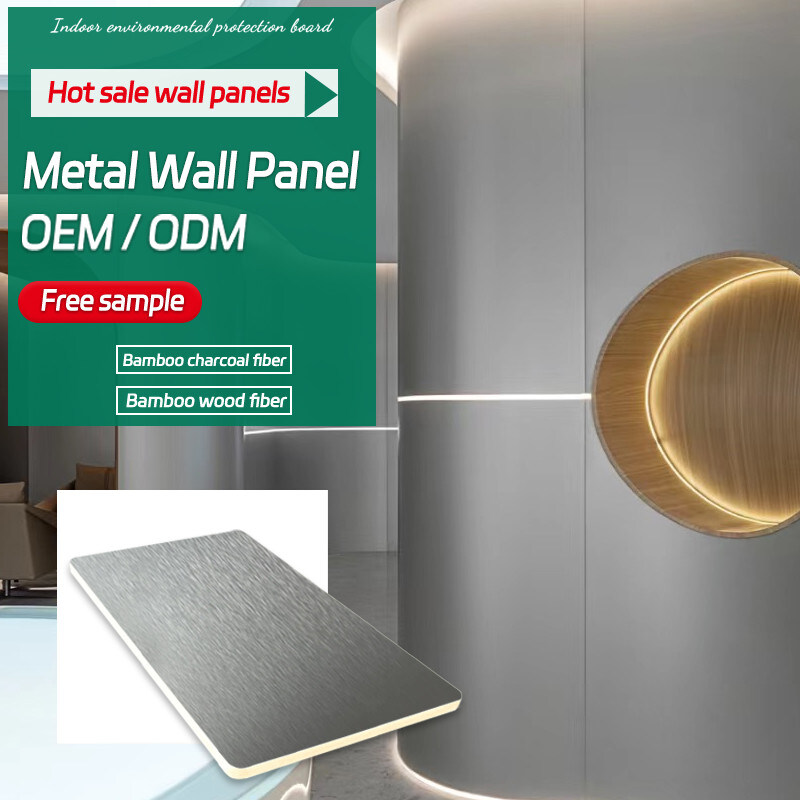 Fabrik-flexible Bambusholzfaser-Metall-PVC-Großhandelswand für Gebrauch in KTV