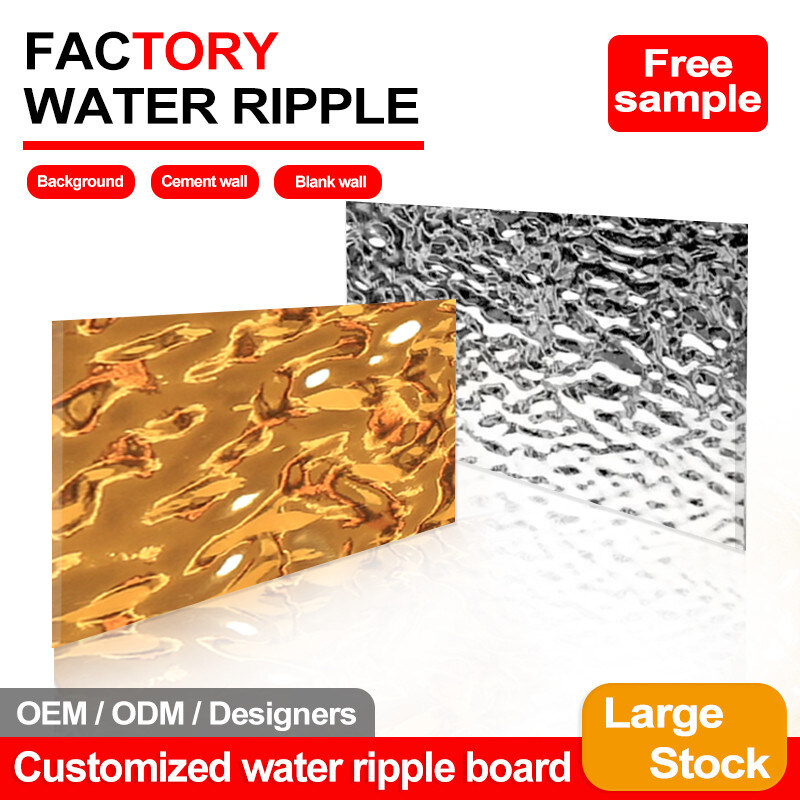 Luxus Wasserdicht 3d Wasser Ripple Wandbrett PVC Innenwandplatten Für Hotel
