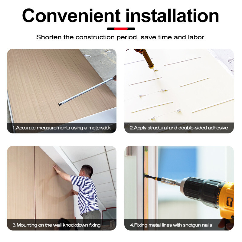 5 / 8 mm Bambus Holzfuren für Innendekorationswandverkleidung