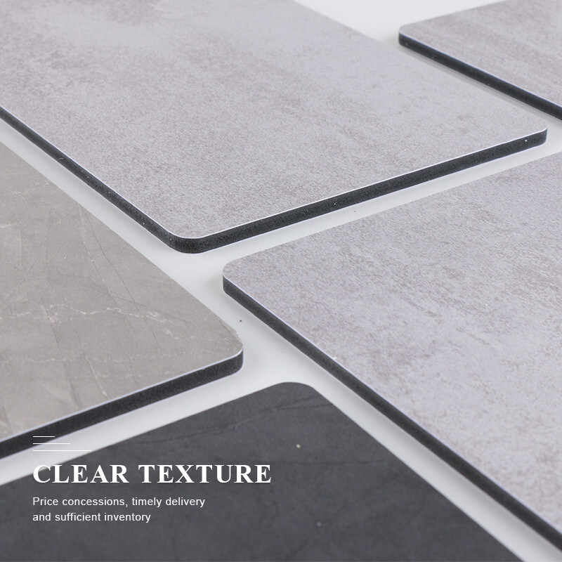 Bambus-Kohle-Blatt Holzdekorationsplatte Wasserdichtes PVC-Marmorblech