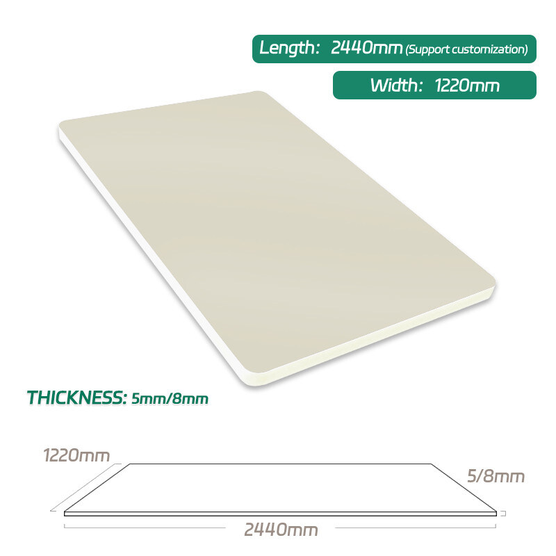 8 Millimeter-Innenausstattungs-Bambus-Holzfaser-Wand machen Haut-glaubendes Furnierholz feuerfest