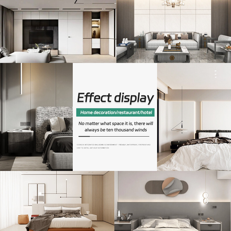 8 Millimeter-Innenausstattungs-Bambus-Holzfaser-Wand machen Haut-glaubendes Furnierholz feuerfest