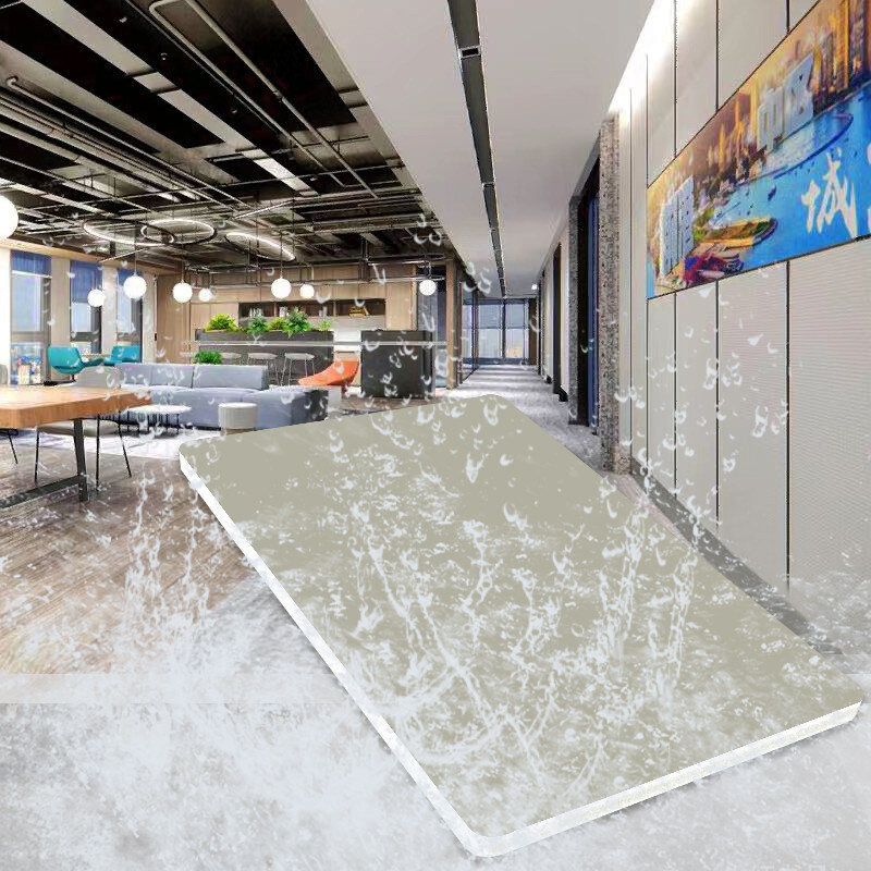 8 Millimeter-Innenausstattungs-Bambus-Holzfaser-Wand machen Haut-glaubendes Furnierholz feuerfest