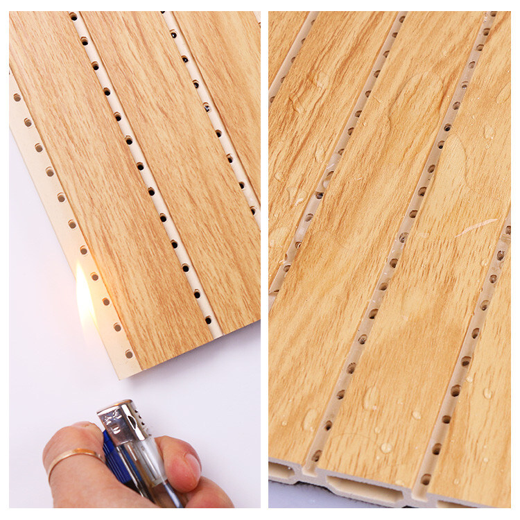 Dekorative feuerfeste schalldichte Wand WPC 1.22*3m 1.22*2.8m