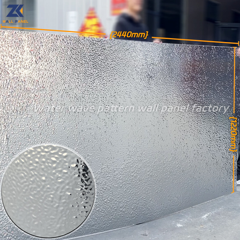 Wasser-Kräuselungs-gewölbte Wand-Lobby-Fassaden-dekorative Innenwand