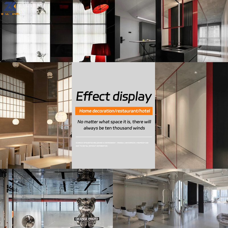 KTV-modernes helles Luxusspiegel-Furnierholz-Brett-Bambusholzkohle HAUSTIER Wand