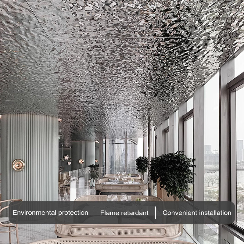 Wasserdichte Dekorationswandplatten Wasserwellenmuster Bambus Holzkohle Holzfurnierplatten