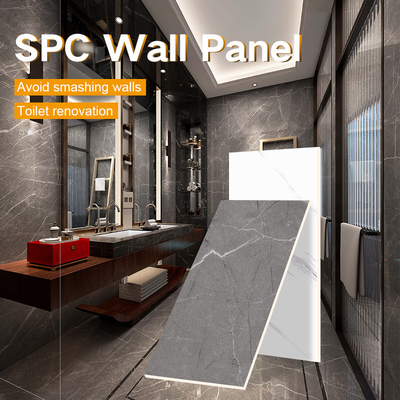 Feuchtigkeitsbeständige Badezimmer SPC Wandplatten Marmor Moderner Stein Kristallplatten