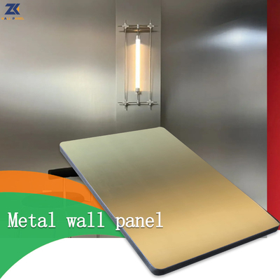 Metallfurnierholz-Körper wasserdichte flammhemmende dekorative PVC-Wände