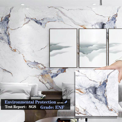 Wasserdicht und leicht zu installieren Marmorholz Veneer-Platten Innendekorationswandplatten Neue Produkte Marmorwandplatten