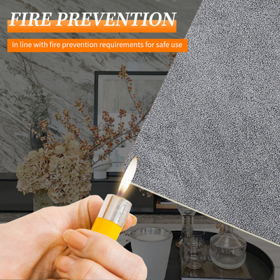 Quadrat-Bambusholzkohlen-Grey Marble PVC-Fassadenelemente Soem-ODM