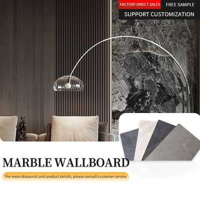 Bambusholzkohle PVC marmorn Wand-Blatt 1220*2440*8mm