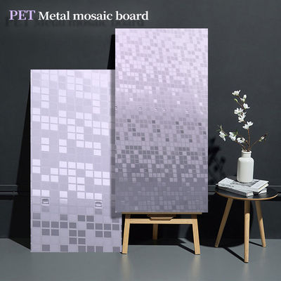 Mosaik Wanddekoration PET Wandplatte Bambus Holzkohle Faser Holz Veneer Board