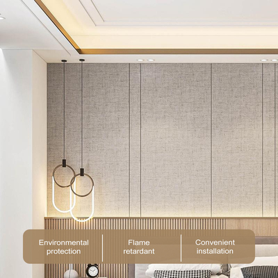 5 / 8mm Stoff Textured Dekorationsplatten Bambus Holzkohle Veneer Board