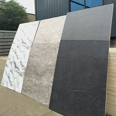 TV-Hintergrund Marmorwandplatten Bambus Kohlenholz Co-extrudierte Holzfolie