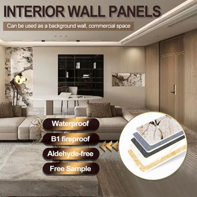 Marmor, Bambus, Holzkohle, Veneer, Innenarchitektur, Wandplatten aus Marmor