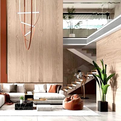 Feuchtigkeitsfeste Bambus Holzkohle Wandplatte Holzblech für moderne Licht Luxus Dekoration