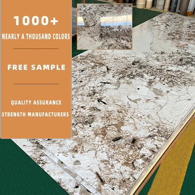 HAUSTIER gemarmorte Faser-flaches Wand-Bambusholzkohlen-Holz-akustische Furnier-Blattplatten