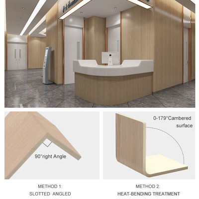 Hotel-Dekorations-modernes Bambusholzkohlen-Furnierholz, das 5mm 8mm täfelt