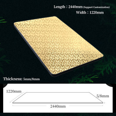 Hochwertiges neues Produkt Goldmetallmosaik Bambuskohle Co-extrudiertes Holzfurnier