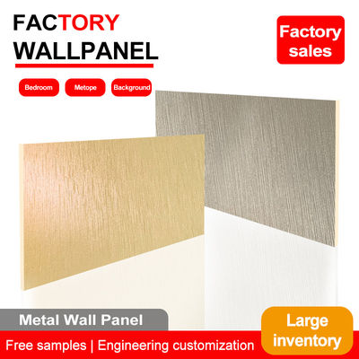 PVC-Dekoration Bambus Holzkohle Metallwandplatte Innenwandplatten mit hoher Dichte