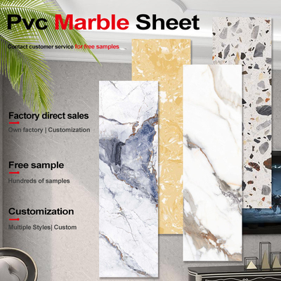 Dekoration mboo Holzkohle Veneer Modernes Luxus PVC Marmorblech