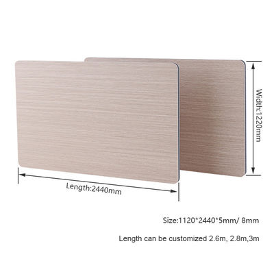5mm 8mm Innenausstattungs-Wand-Holz-Korn PVC-Wände