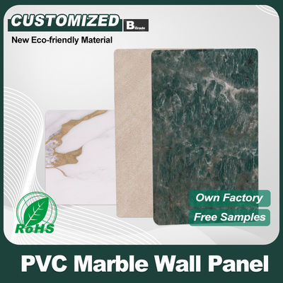 Marmorblech, Bambus, Holzkohle, Furnier für Innenarchitektur, wasserdichtes PVC-Board