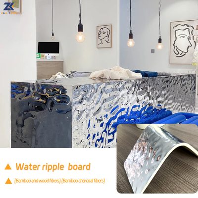 Dekorative Innenwand DER PVC-HAUSTIER Wasser-Kräuselungs-Platten-3D